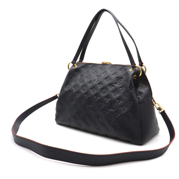 Louis Vuitton Monogram Empreinte Ponthieu PM Shoulder Bag Marine Rouge - Picture 2 of 8